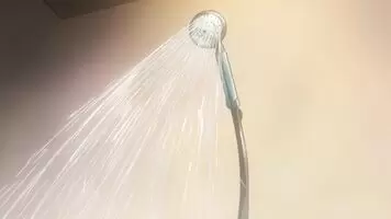 Lucy Heartfilia enjoying her shower