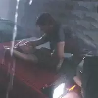 Hope he has a dry towel in the trunk