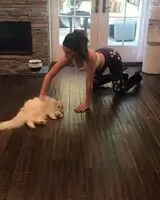 Kate Beckinsale rubbing her pussy all over the floor