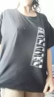 I love baggy t-shirts, I love revealing what's underneath more!