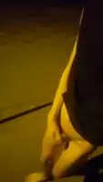 Went for a pantsless walk with obvious outcum