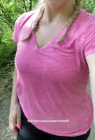 Who doesn’t wanna see some tits when they go for a hike?!