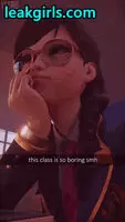 Nerdy Asian teen flashing her naughty shaved pussy in class