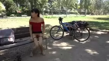 Flashing my tits and naked in public