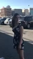 Peeing in a public car park