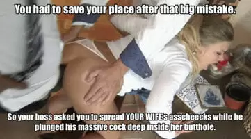 Wife uses her asshole to save husband!
