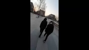 My gf and I flashing in the middle of the street 😯🍑
