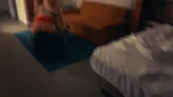 Watch u/geminivixen80 take a hard cock while keeping her balance on the chair! She took a hammering!