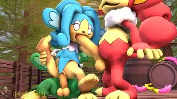 Elemental Monkeys Threesome