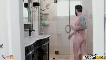 How I enter the shower when no one is around.