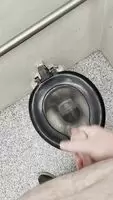 I think the guy at the urinal heard me cum 😉