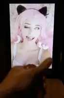 Belle Delphine gets Facial Cumshot -