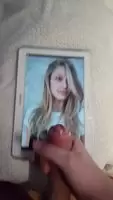 Covering Melissa Benoists beautiful face in thick cum