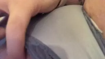Panties to the side to play with my pussy