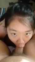 Love taking his big cock down my throat