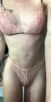 Carrie Emberlyn takes off her panties so everyone can see her nice cock