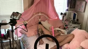 Some behind the scenes fun while a fan waits for me to have my way with her