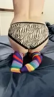 revealing my slick and spasming pussy