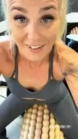 She seems to enjoying