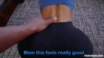 Mom wants me to help her stretch