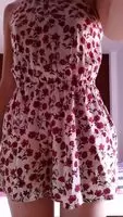 Tight floral cutie reveal