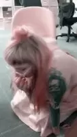 Wannabe bimbo uses hypnosis to get herself into a cocksucking trance!