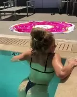 HardbodyAngel leaving the pool