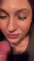 Messy cumshot
