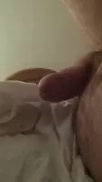 Curved glass dildo fun