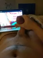 I've been sexting this hottie, so I had to give her a show.