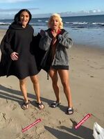 Mandy and Sonya beach toes