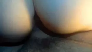 Ridding then creampie