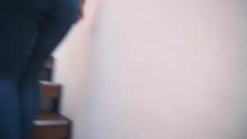 Tiff on stairs