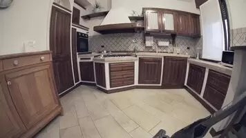 Just a girl vacuuming the floor