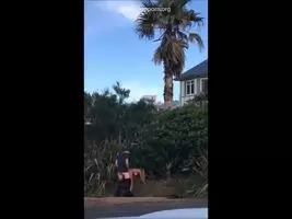 Couple caught fucking in a parking lot
