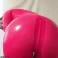 Does hot pink rubber make my butt look good?