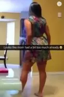 Mom got drunk before the party