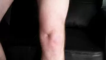 Up Shorts Dick Slip while on Sofa