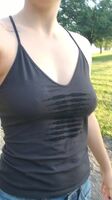 I love letting my titties out in the park! Those joggers didn't suspect a thing 😏