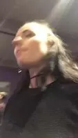 Flashing in the restaurant