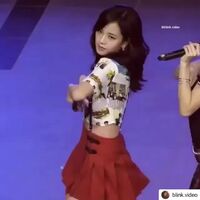 A shy and embarrassed Jisoo