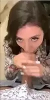 In public, she doesnt care