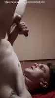 cutie giving himself a facial