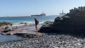 Fresh from this morning. Never wear a bikini on the beach