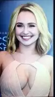 Hayden Panettiere makes my cock burst on her pretty face and sexy huge titties!!!