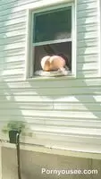 Watering the garden