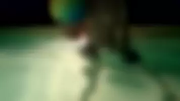 Jerking my uncut dick in the pool