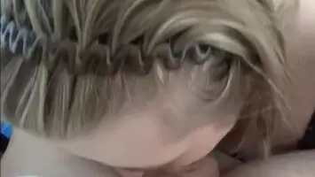 Blue Eyed Milf Slowly Sucks Cum Out