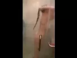Looks like she could use some company in that shower......