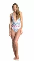 B.Swim Makai Tie Dye Lush One Piece Swimsuit